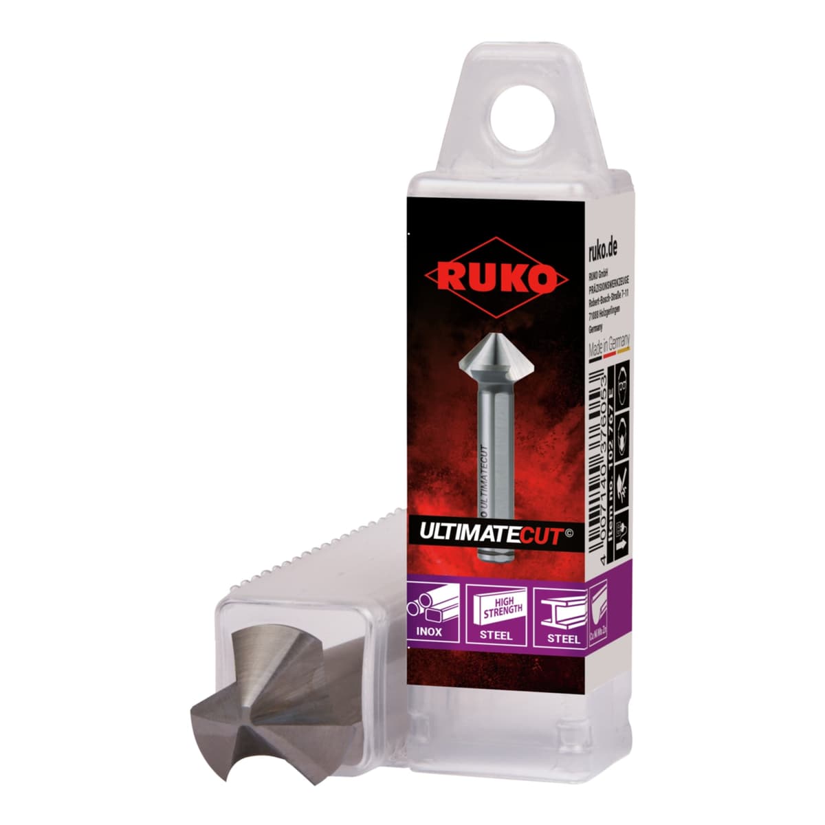 Зенковка RUKO UltimateCut ц/х 90° 15,0 мм HSS-G 3z DIN335C L60 мм Ø10 мм 102778