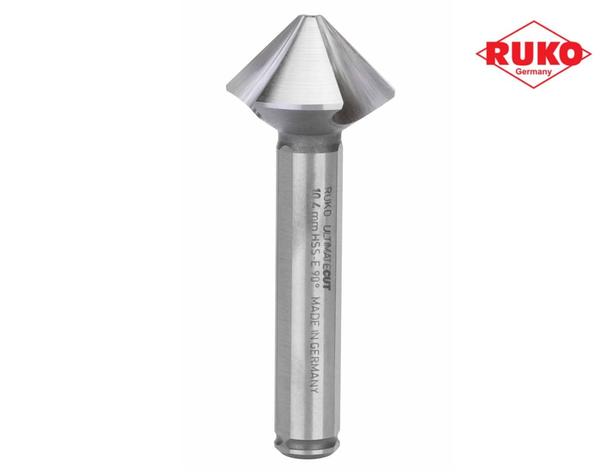 Зенковка RUKO UltimateCut ц/х 90° 10,4 мм HSSE-Co5 3z DIN335C L50 мм Ø6 мм 102774E