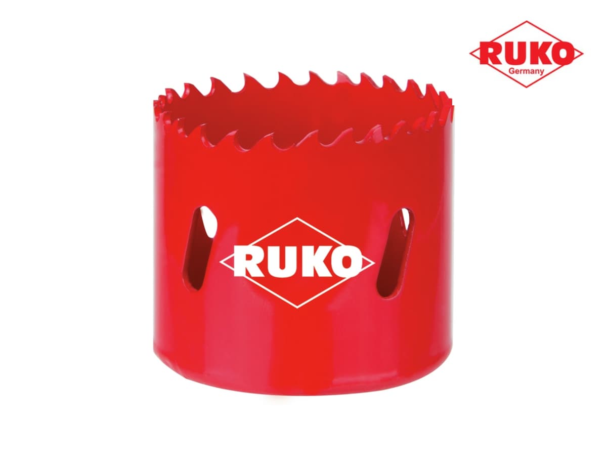 Биметаллическая коронка с переменным шагом зубьев RUKO Bi-Metall HSS 4-6tpi 210 мм 106200