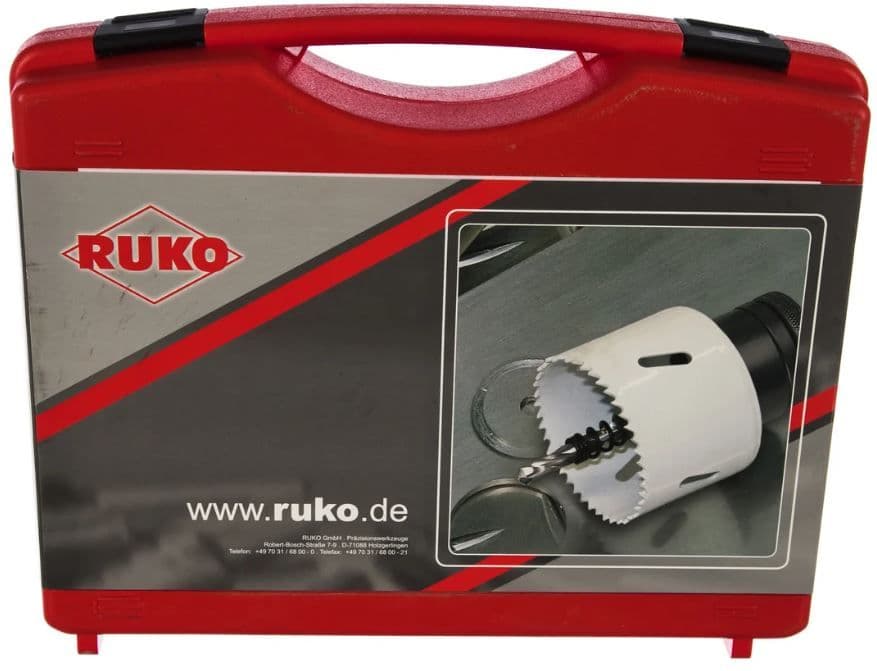 Набор коронок RUKO Bi-metall 8 предметов PK1 19-57 мм HSSE-Co8 126301