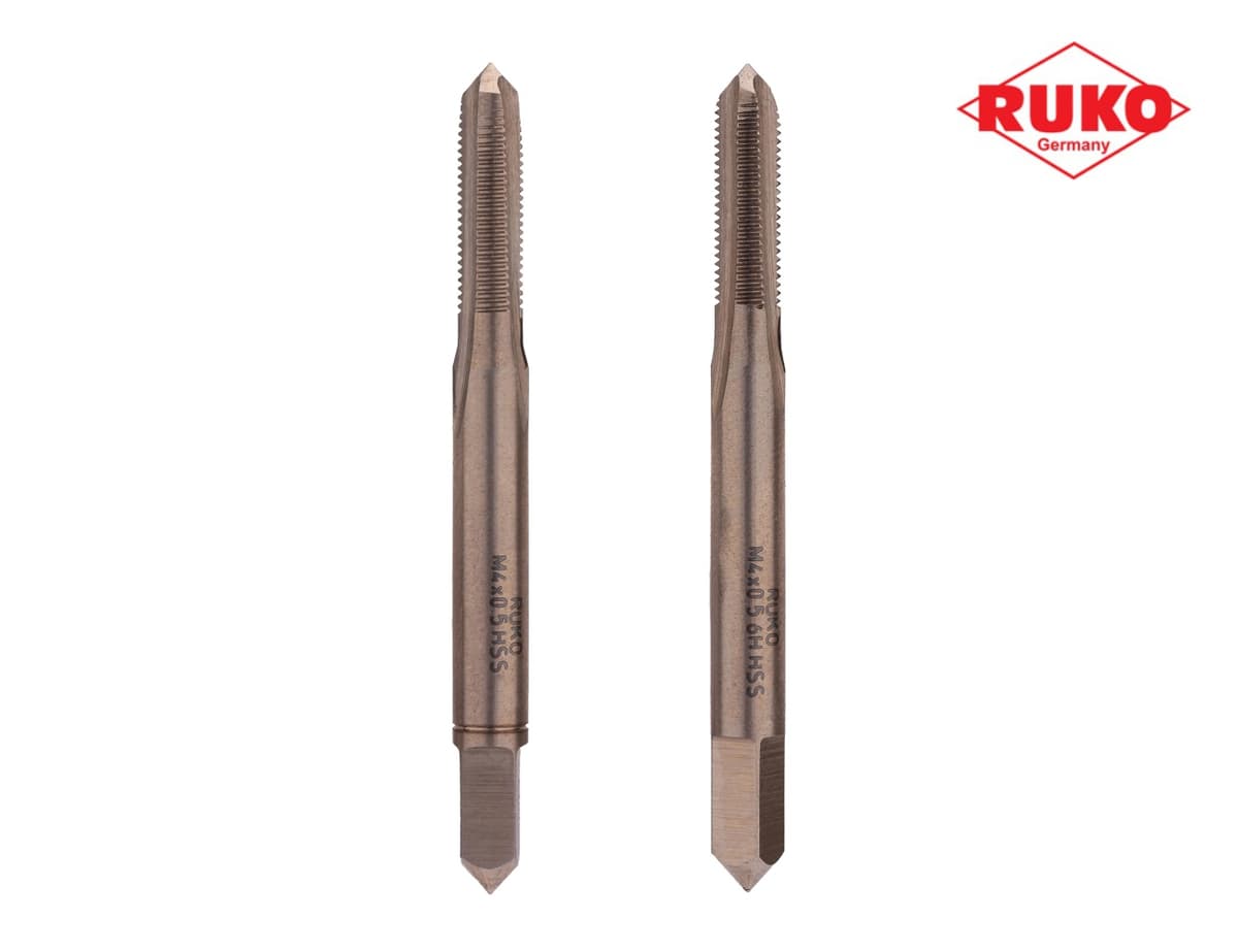 Набор метчиков RUKO HSS-G DIN2181 6h метрическая резьба М4х0,5 мм 2 шт 235041