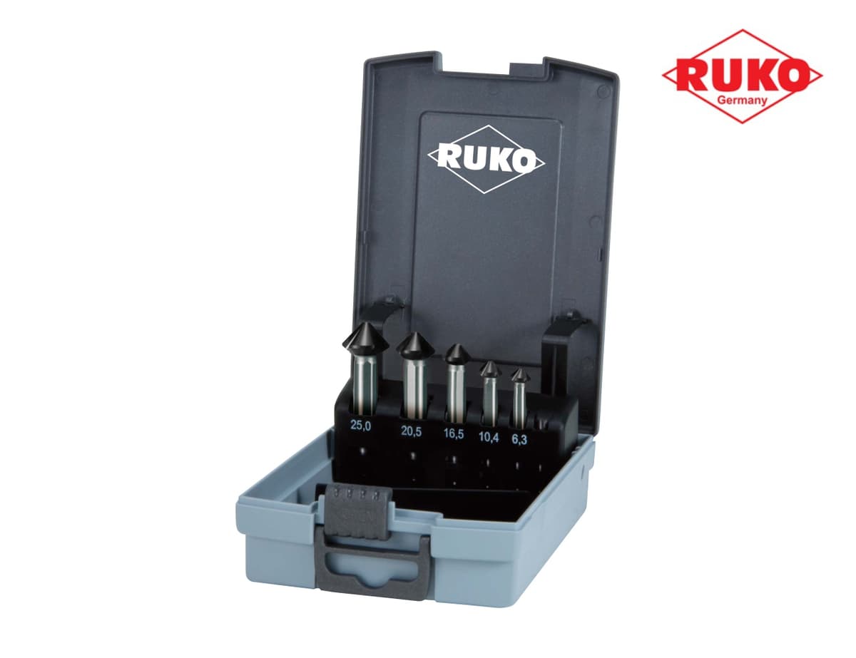 Набор зенковок RUKO UltimateCut 90° 6,3-25 мм HSS-G RUnaTEC 3z  5шт 102791PRO