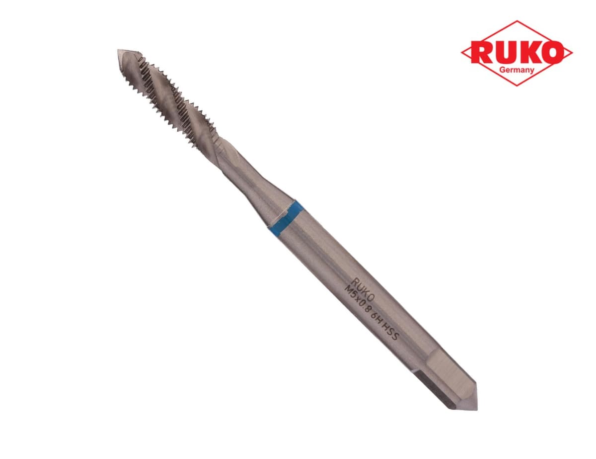 Метчик винтовой машинный RUKO HSS-G DIN371 6h метрическая резьба М5х0,8 мм 234050