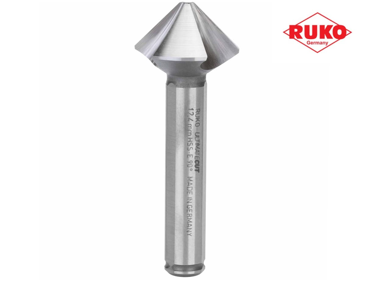 Зенковка RUKO UltimateCut ц/х 90° 12,4 мм HSSE-Co5 3z DIN335C L56 мм Ø8 мм 102776E