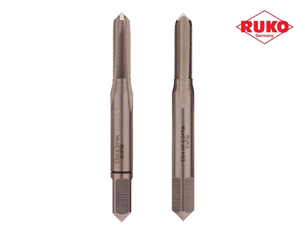 Набор метчиков RUKO HSS-G DIN2181 6h метрическая резьба М6х0,5 мм 2 шт 235061