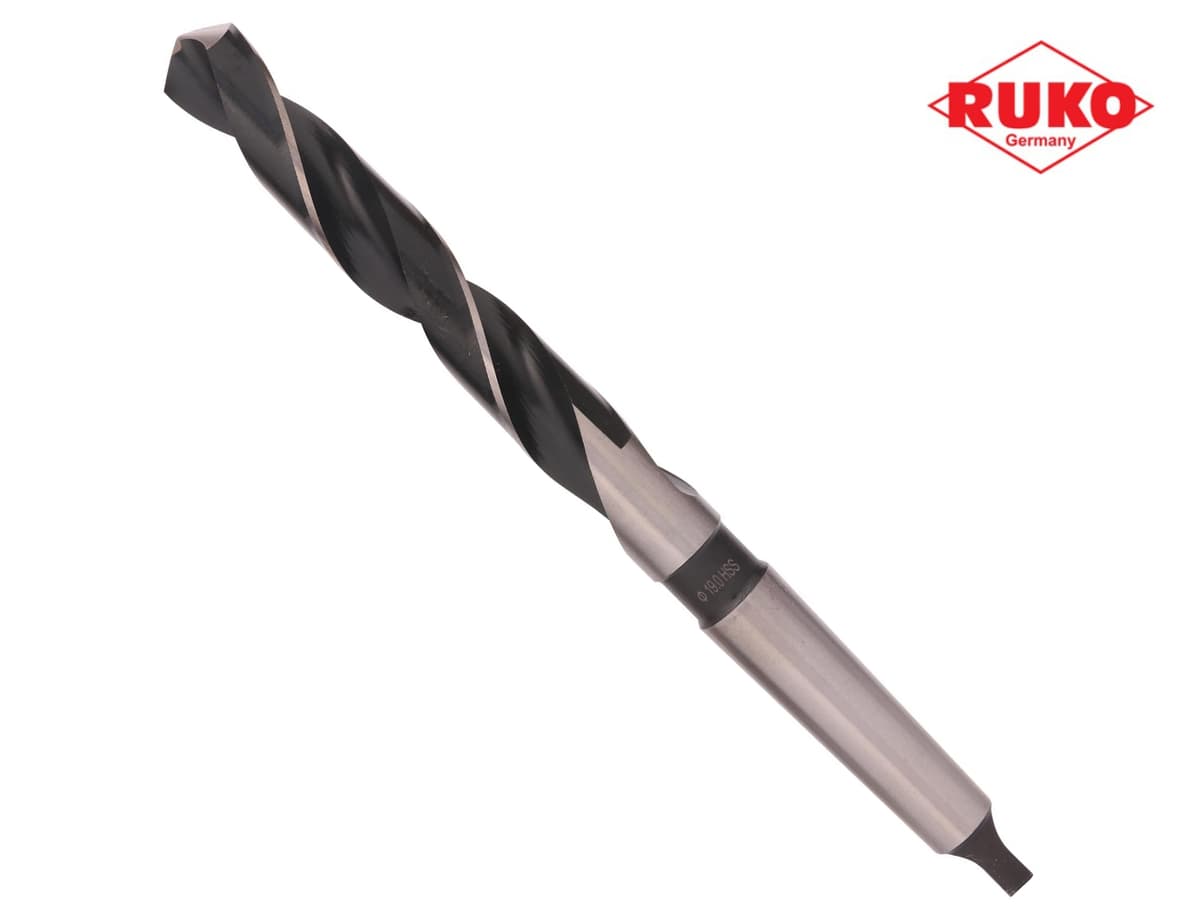 Сверло с коническим хвостовиком RUKO HSS-G 19,0x233/135 мм DIN345 h8 6xD 118° KM2 204190