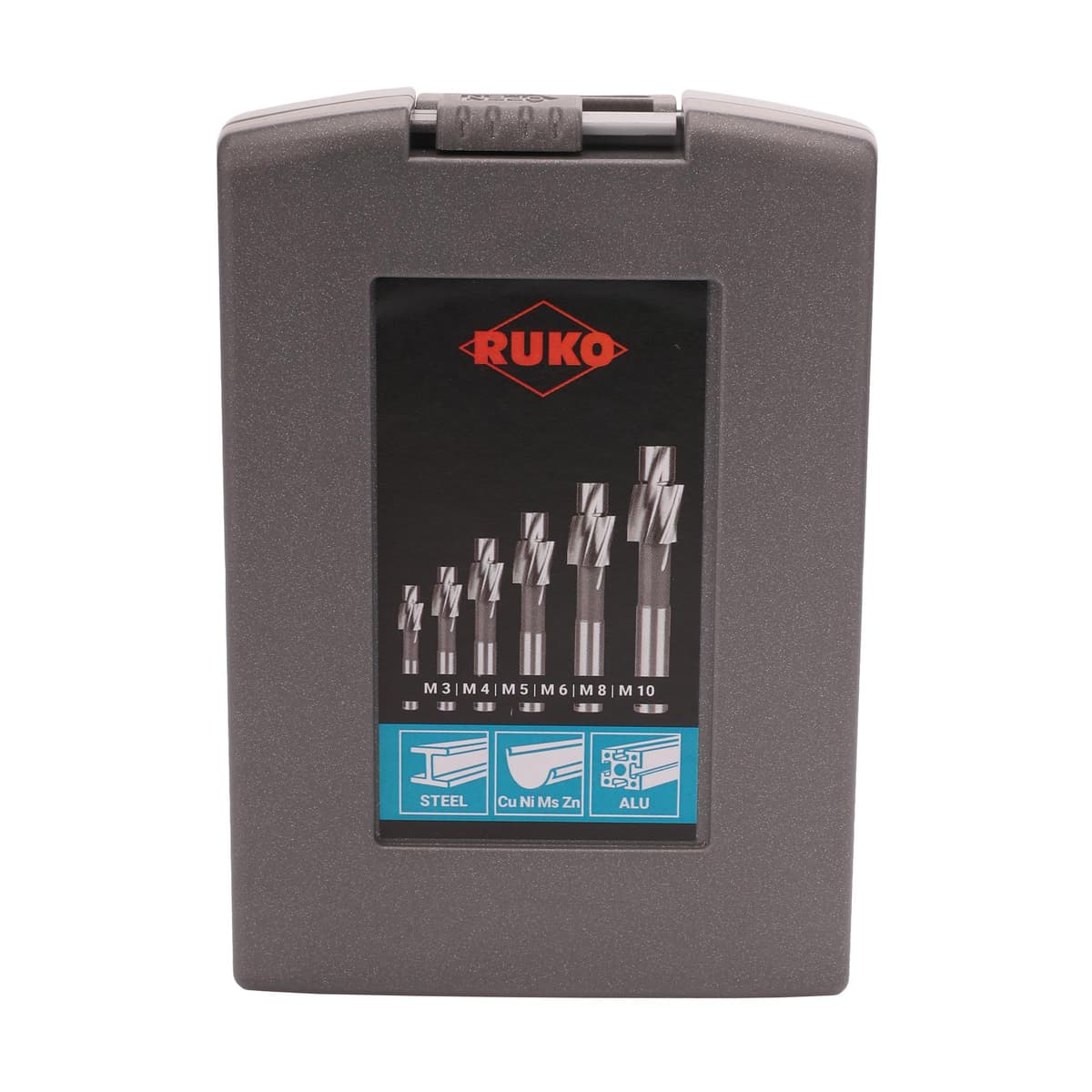 Набор цековок RUKO М3-M10 DIN373 (проходные, ср. точности) HSS 6 шт 102451RO