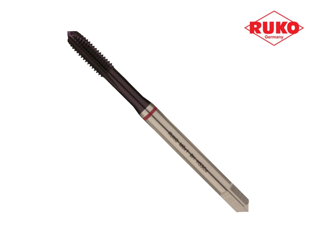 Метчик машинный RUKO HSSE TiALN DIN371 6h метрическая резьба М6х1,0 мм 232060EF