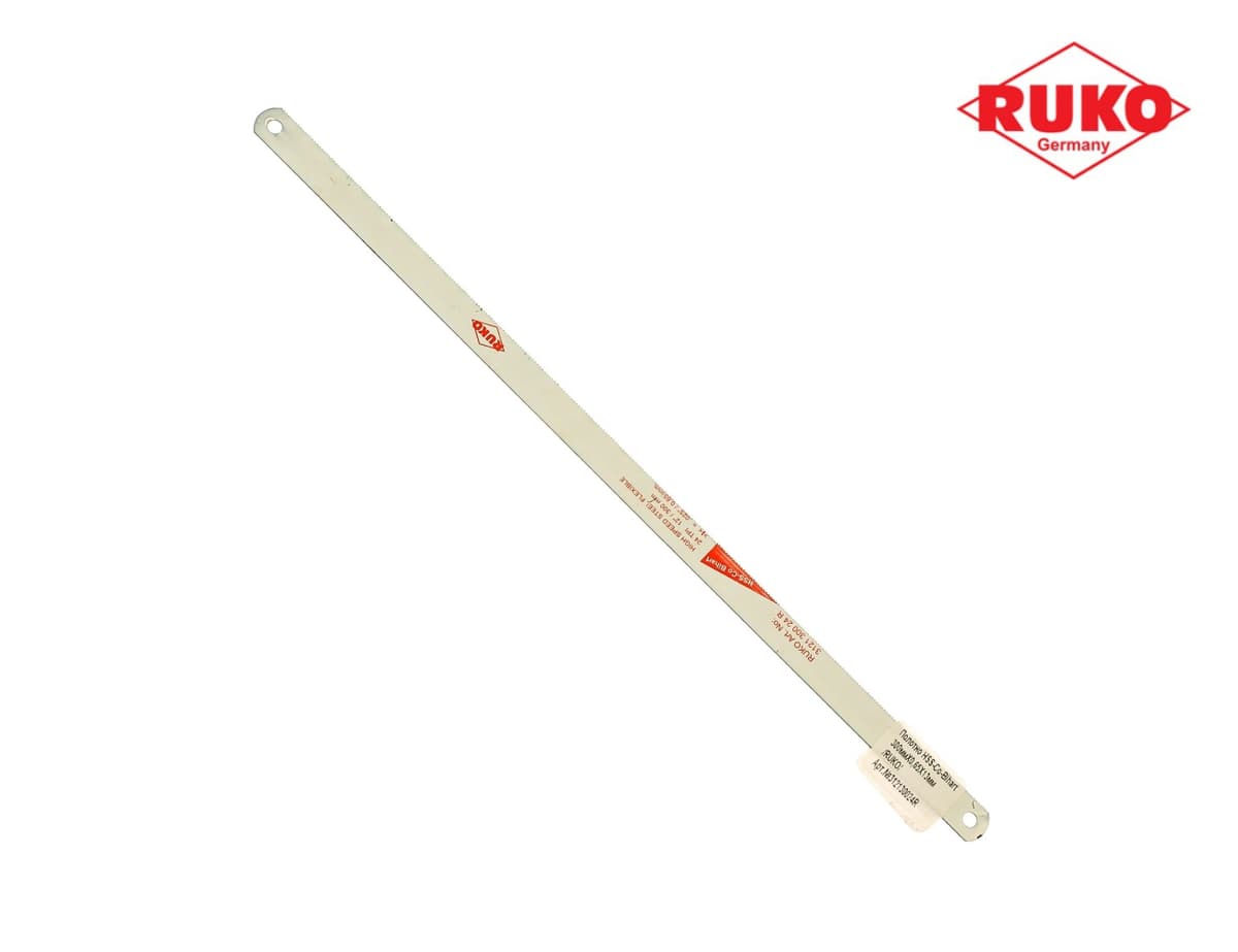 Полотно ножовочное по металлу RUKO HSS-Co Bihart 300 мм 18z 312130018R