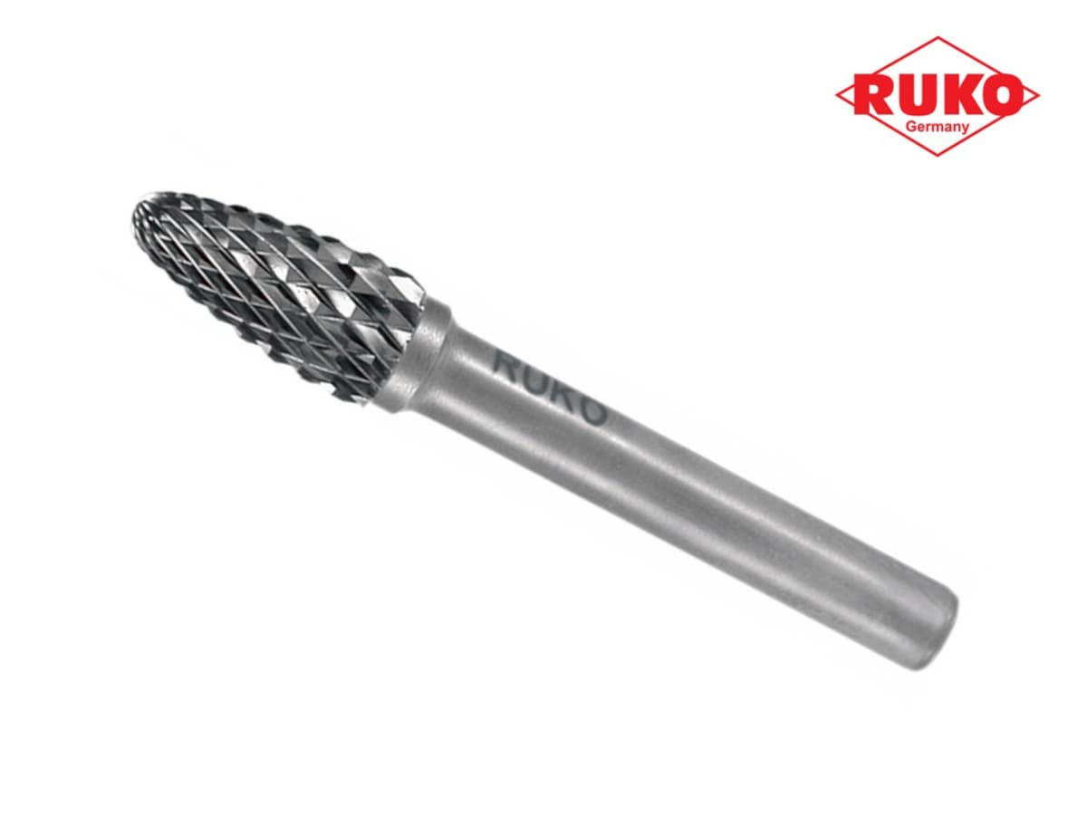 Бор-фреза твердосплавная RUKO HM F(RBF) 3,0x7x37x3 мм 116050