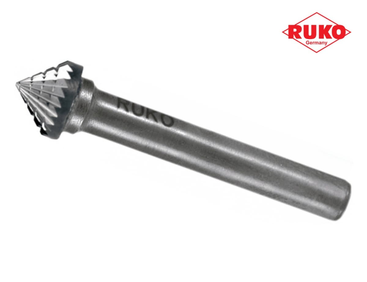 Бор-фреза твердосплавная RUKO HM K(KSK) 90° 10,0x5x50x6 мм 116229