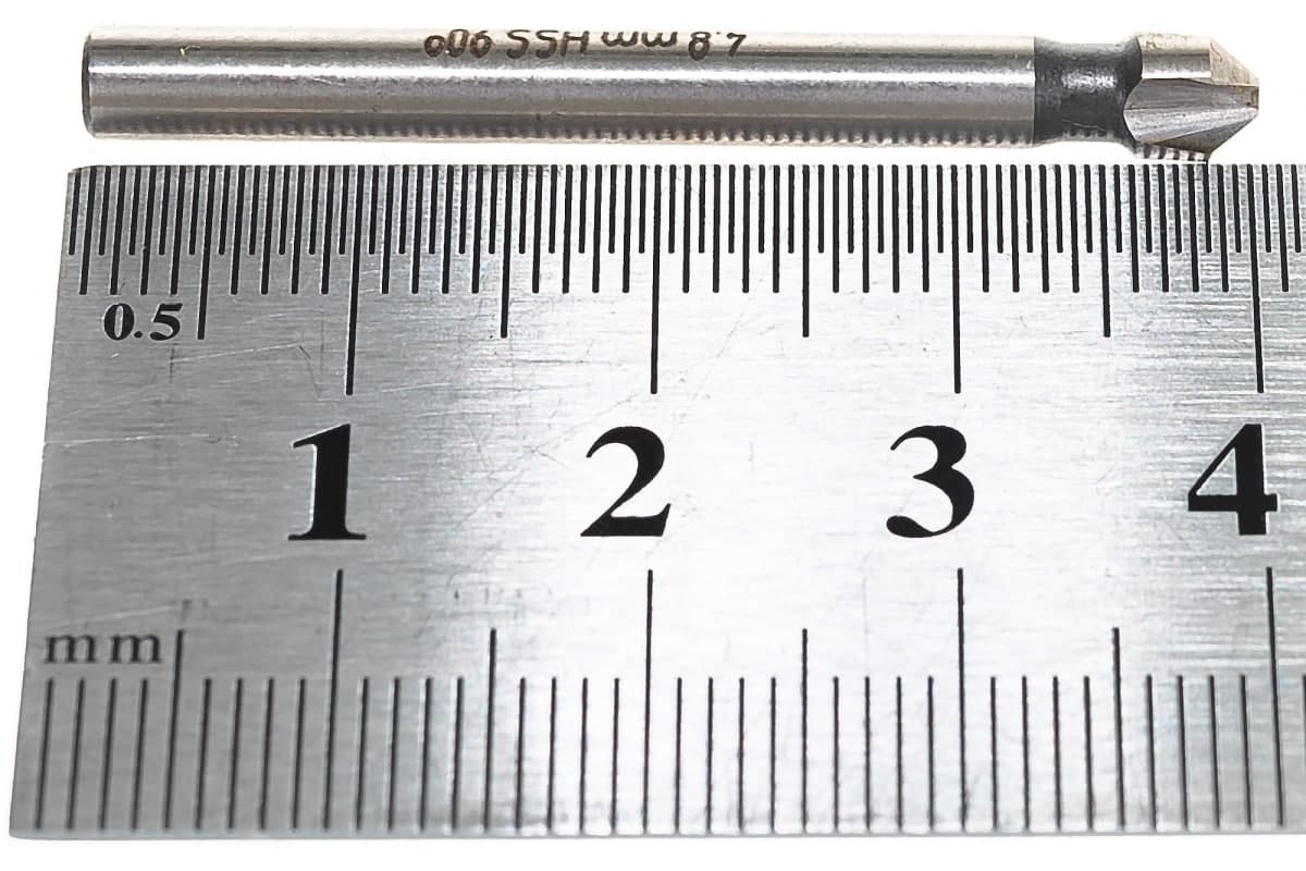 Зенковка RUKO ц/х 90° 4,8 мм HSS-G 3z DIN335C L50 мм Ø4 мм 102102