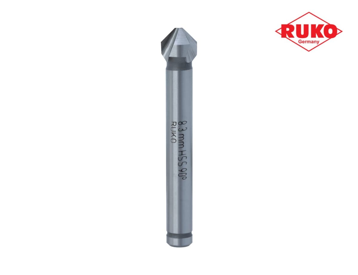 Зенковка RUKO ц/х 90° 8,3 мм HSS-G 3z DIN335C L50 мм Ø6 мм M4(BF) 102111