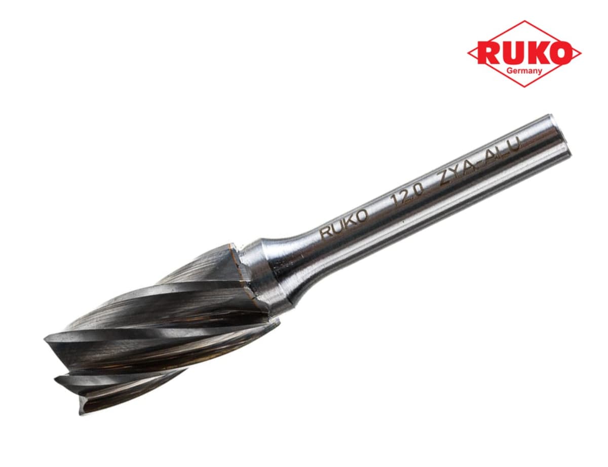 Бор-фреза твердосплавная RUKO HM ALU B(ZYAS) 12,0x25x65x6мм 116018A