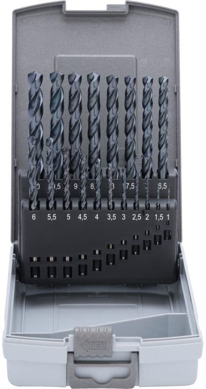 Набор сверл RUKO HSSE-Co5 TiALN 130° DIN338 1,0-10,0 мм 19 шт 215214FRO