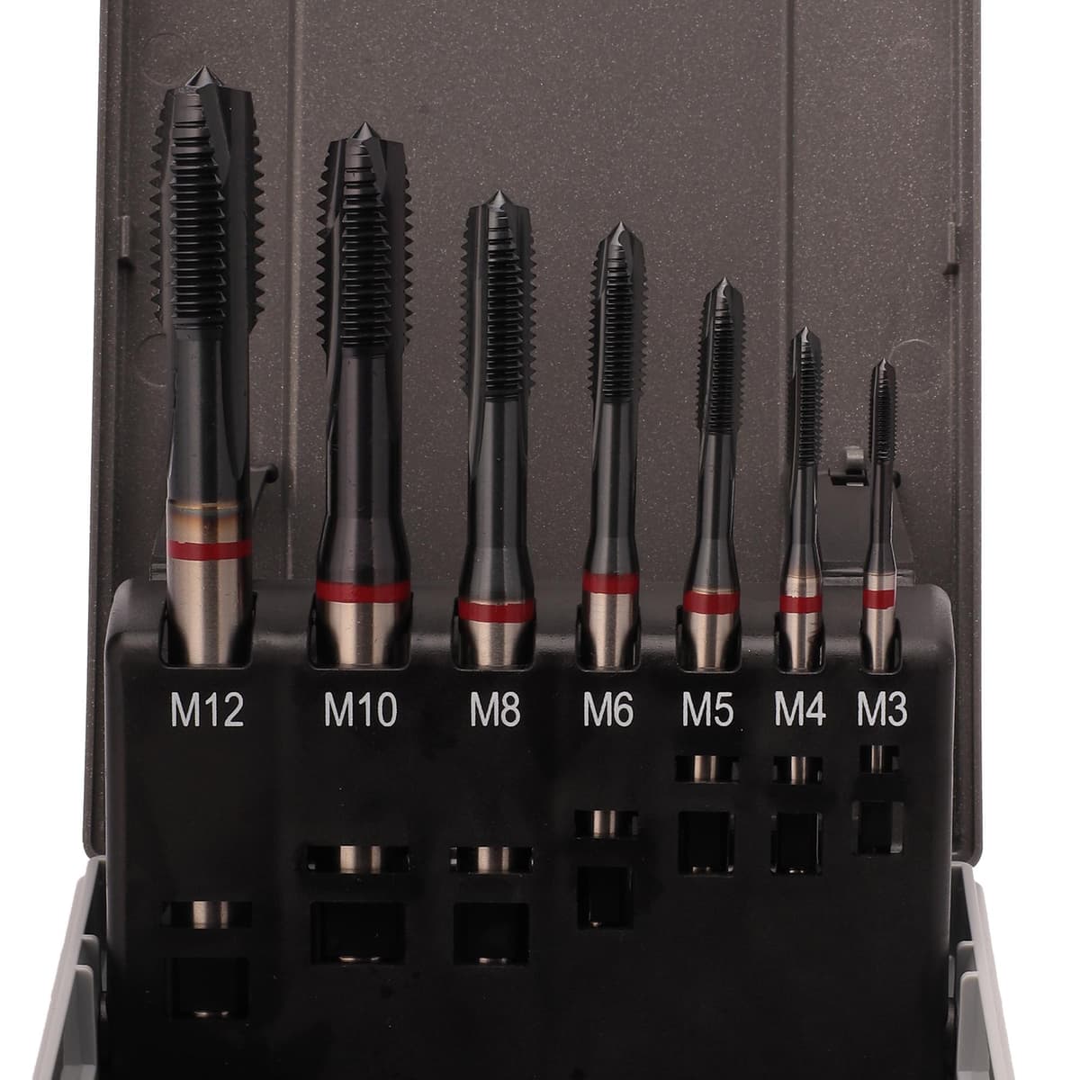 Набор машинных метчиков RUKO 7 предметов M3-M12 HSSE-TiALN DIN371/376 245068RO