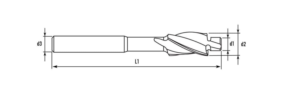 Цековка (под резьбу) RUKO HSS-G ц/х M10 8,5/18 мм DIN373 180° 102420