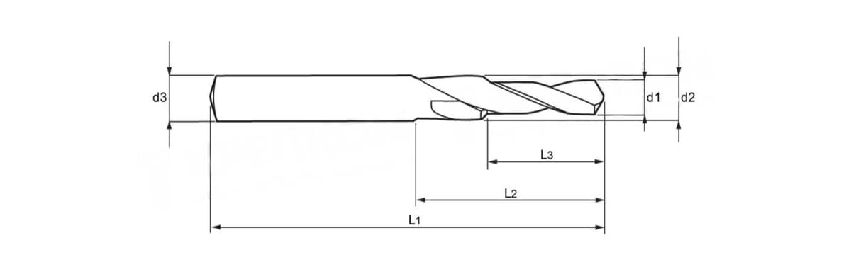 Комбинированное сверло-зенкер RUKO HSS-G VAP M10 90° 8,5x11x25,5/47/95 мм 102637