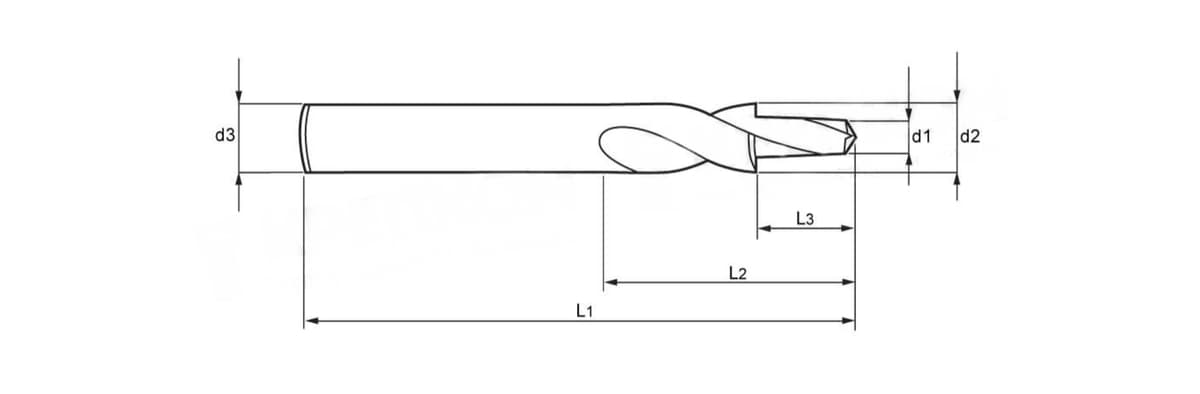 Комбинированное сверло-зенкер RUKO HSS-G VAP M3 180° 3,4x6x9/28/66 мм 102626