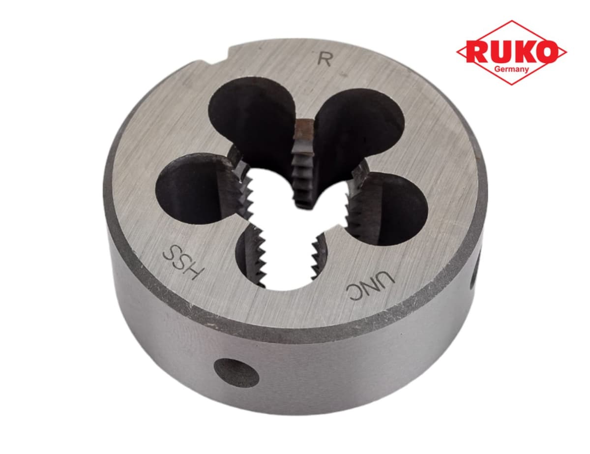 Плашка дюймовая RUKO UNC 1,0"-8 HSS DIN EN 22568 2A 55x22 мм 240010UNC