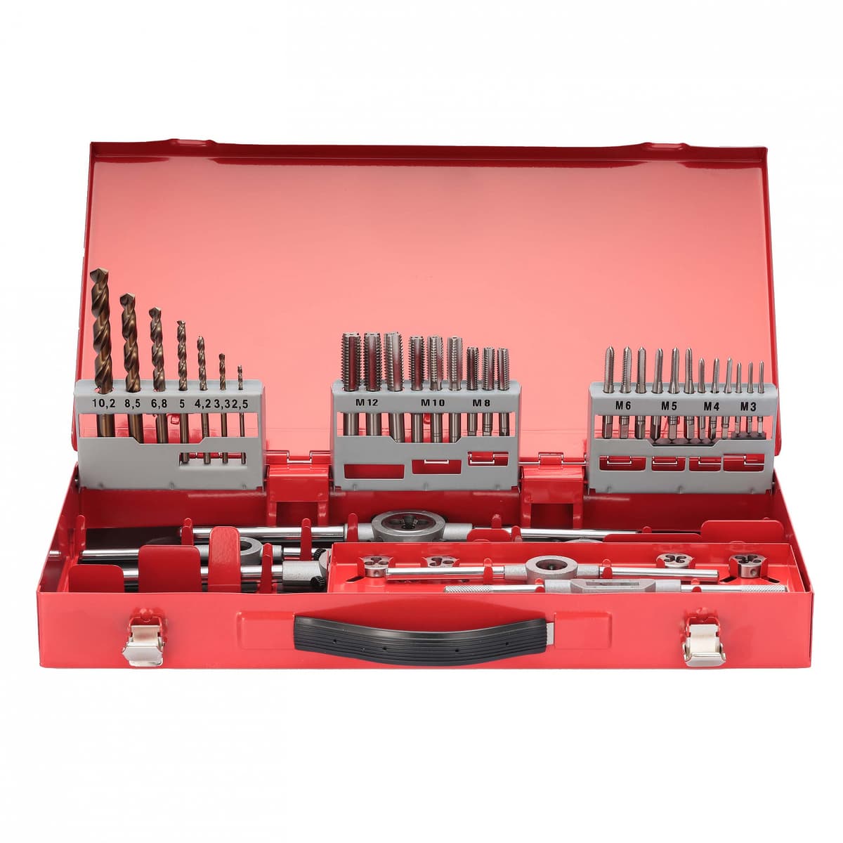 Набор метчиков и плашек RUKO 44 предмета HSSE M3-M12 245030E