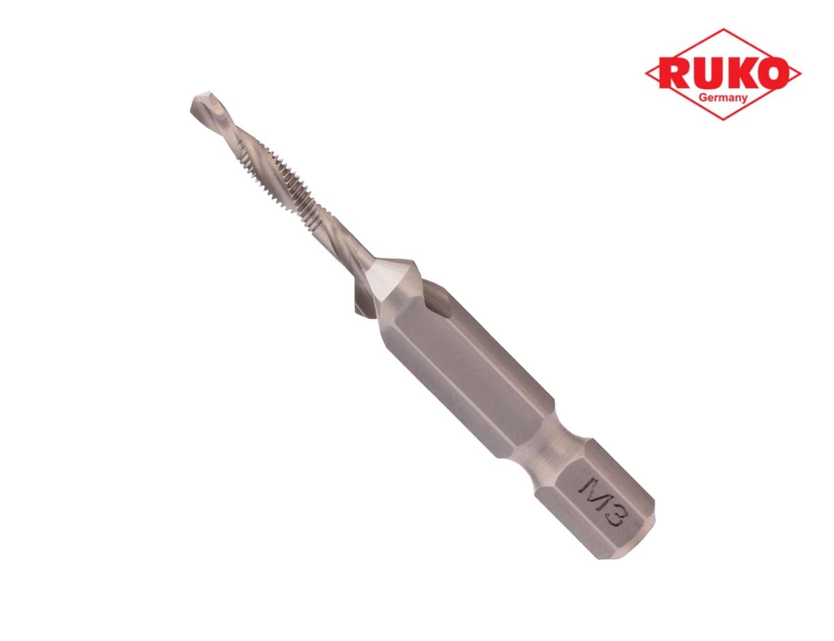 Метчик для шуруповерта RUKO HSS-G 6h метрическая резьба М3х0,5 мм 270014