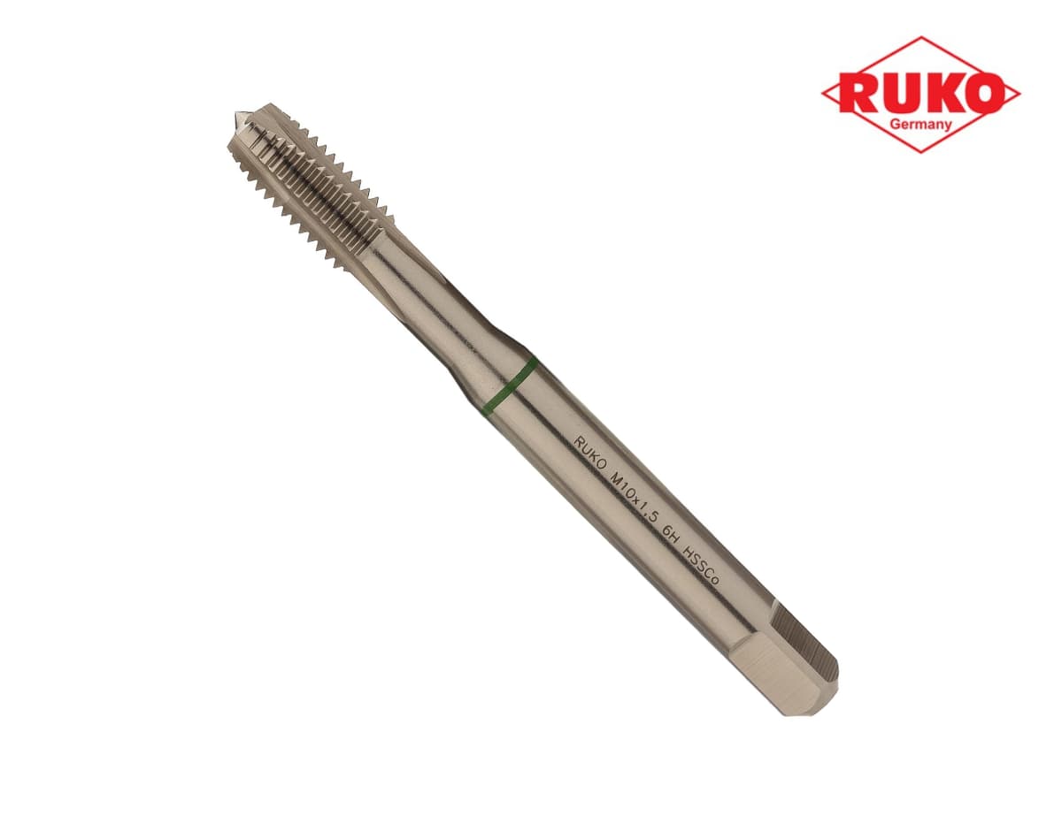 Метчик машинный RUKO HSSE DIN371 6h метрическая резьба М10х1,5 мм 232100E