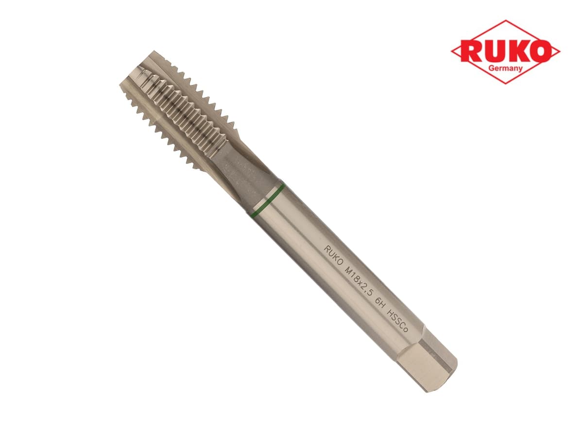 Метчик машинный RUKO HSSE DIN376 6h метрическая резьба М18х2,5 мм 232180E