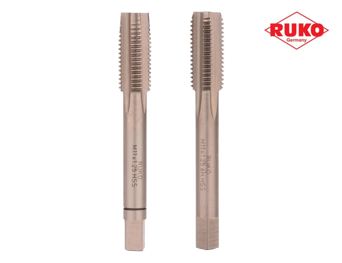 Набор метчиков RUKO HSS-G DIN2181 6h метрическая резьба М11х1,25 мм 2 шт 235111