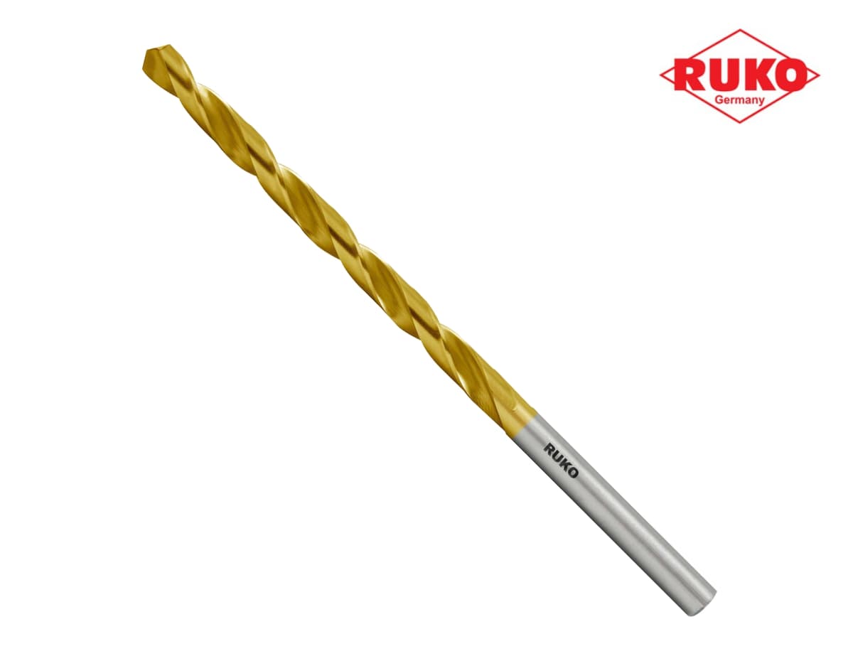Сверло удлиненное по металлу RUKO HSS-G TiN 2,5x95/62 мм DIN340 h8 10xD 118° 203025T