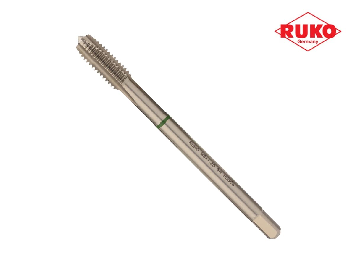 Метчик машинный RUKO HSSE DIN376 6h метрическая резьба М8х1,25 мм 232081E