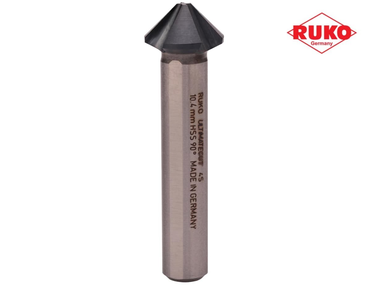 Зенковка RUKO UltimateCut 4S ц/х 90° 10,4 мм HSS-G RunaTec 4z DIN335C L50 мм Ø6 мм 102874P