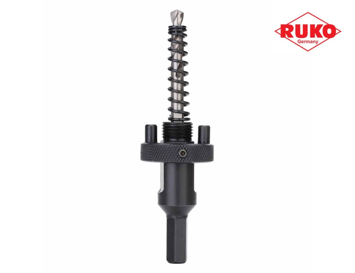 Переходник (хвостовик) RUKO для Bi-Metall коронок A6 32-210 мм HSSE-Co5 HEX=9,5 мм 126209
