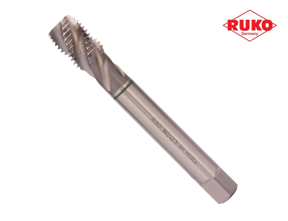 Метчик винтовой машинный RUKO HSSE DIN376 6h R35 метрическая резьба М22х2,5 мм 233220E