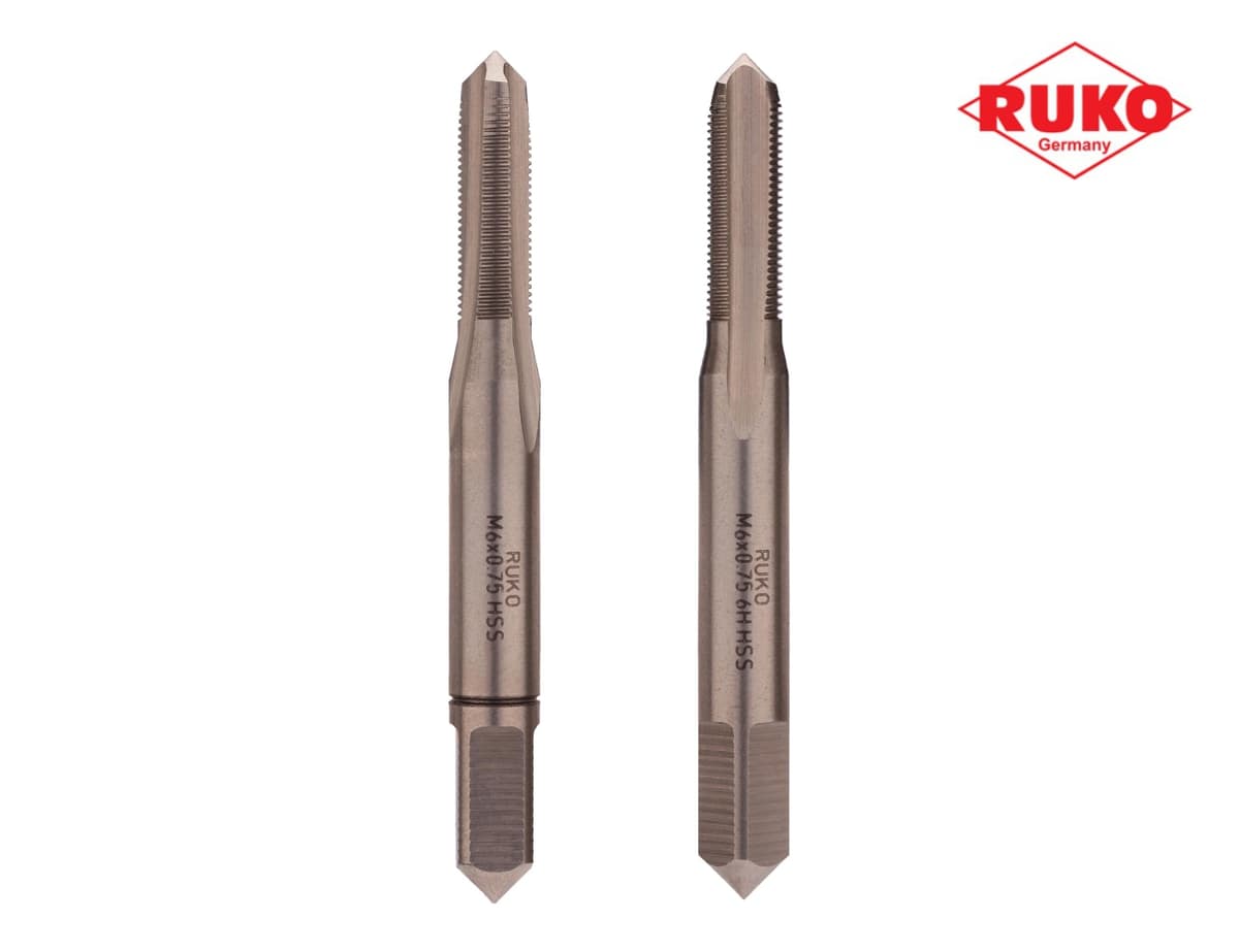 Набор метчиков RUKO HSS-G DIN2181 6h метрическая резьба М6х0,75 мм 2 шт 235060