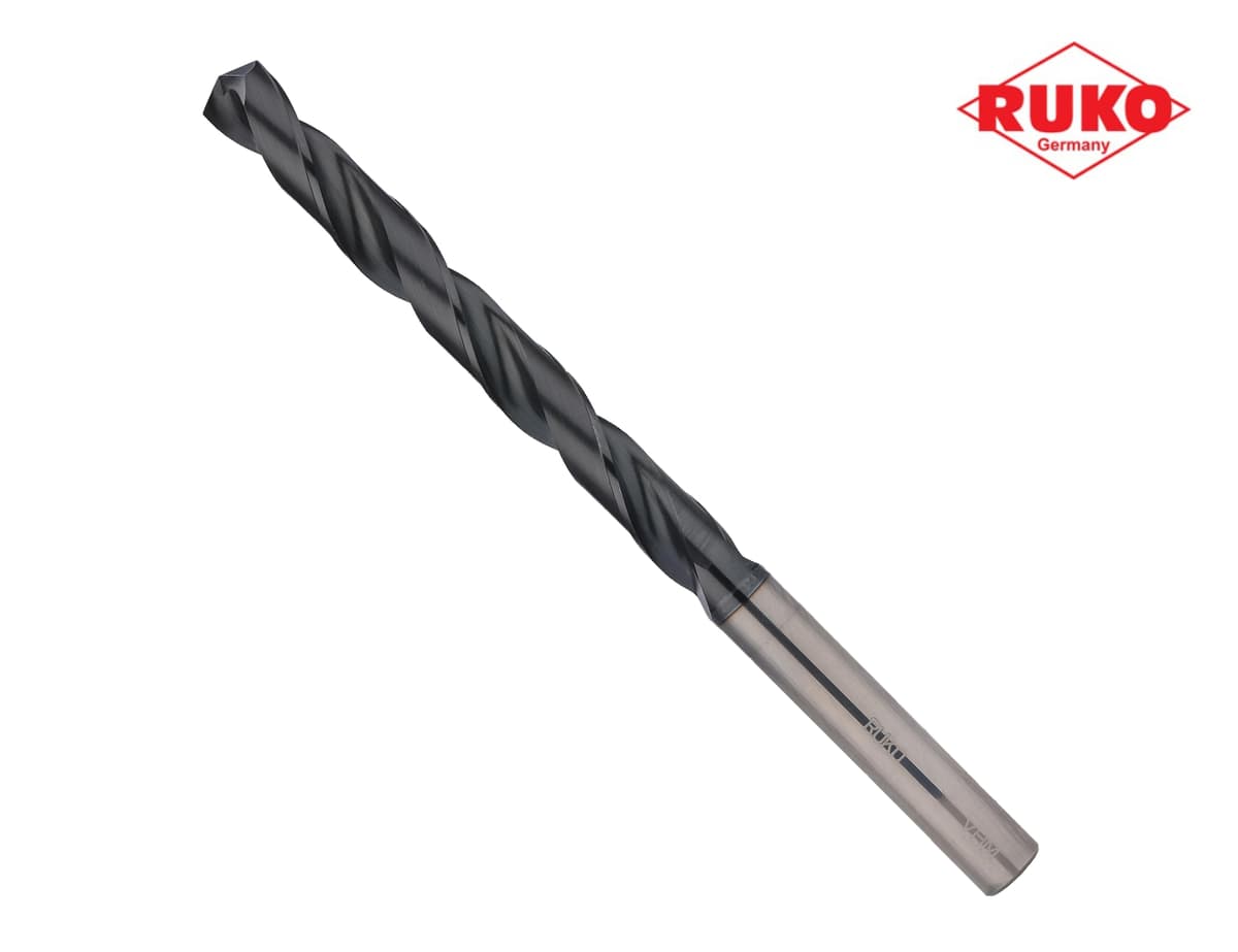 Сверло твердосплавное по металлу RUKO VHM K20 TiALN 3,0x61/33 мм DIN338 h8 5xD 118° 814030
