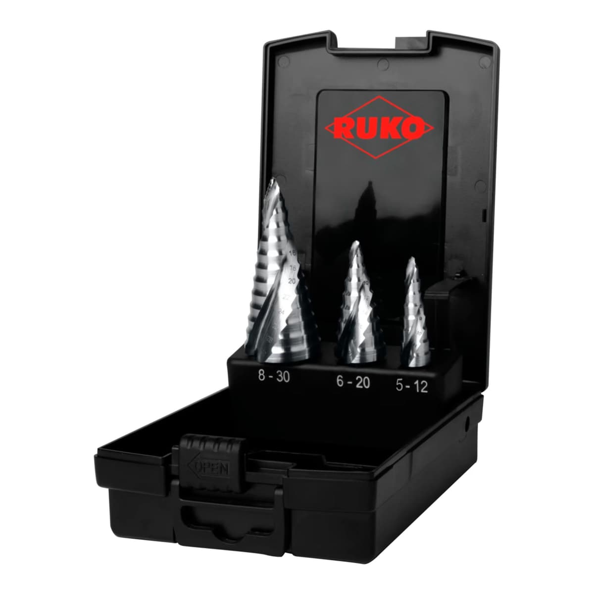 Набор ступенчатых сверл RUKO UltimateCUT HSS-G 5-12/6-20/8-30 мм 3 шт 101626RO