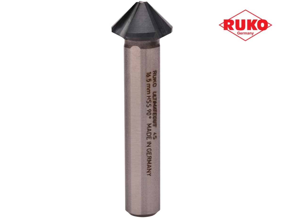 Зенковка RUKO UltimateCut 4S ц/х 90° 16,5 мм HSS-G RunaTec 4z DIN335C L60 мм Ø10 мм 102879P