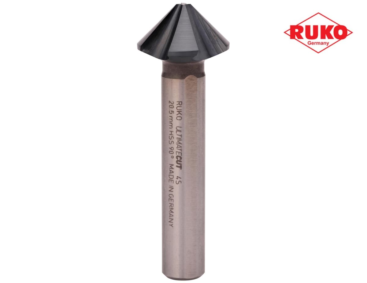Зенковка RUKO UltimateCut 4S ц/х 90° 20,5 мм HSS-G RunaTec 4z DIN335C L63 мм Ø10 мм 102881P