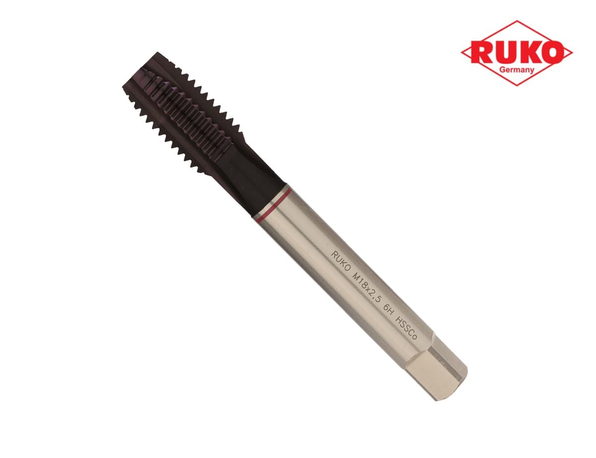 Метчик машинный RUKO HSSE TiALN DIN376 6h метрическая резьба М18х2,5 мм 232180EF