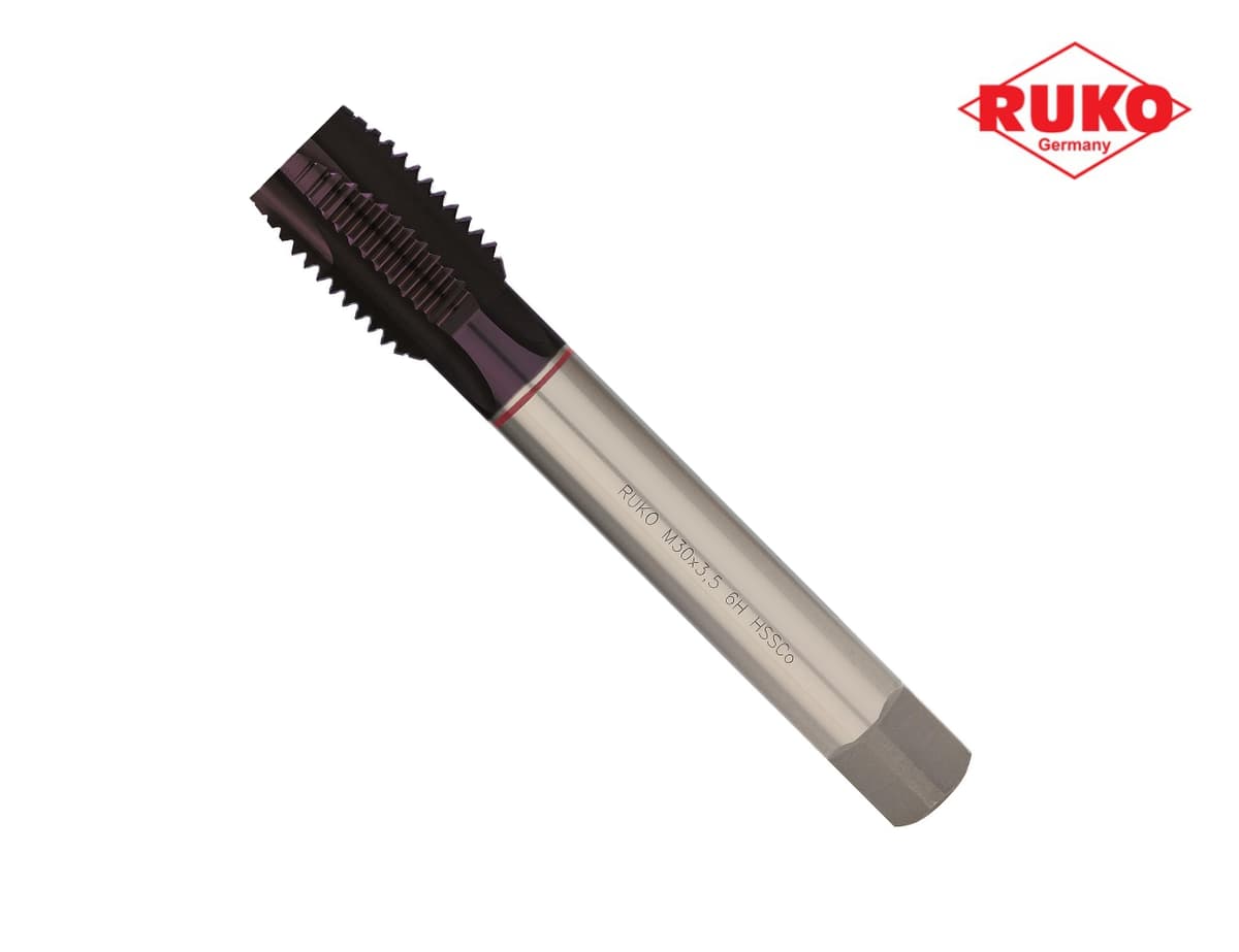 Метчик машинный RUKO HSSE TiALN DIN376 6h метрическая резьба М30х3,5 мм 232300EF