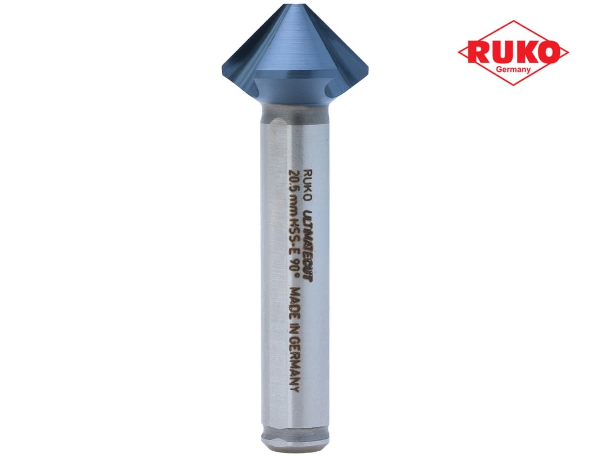 Зенковка RUKO UltimateCut ц/х 90° 20,5 мм HSSE-Co5 RunaTec 3z DIN335C L63 мм Ø10 мм 102781EP