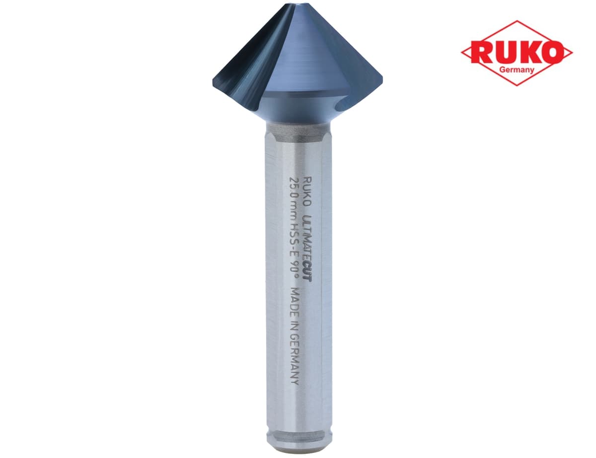 Зенковка RUKO UltimateCut ц/х 90° 25,0 мм HSSE-Co5 RunaTec 3z DIN335C L67 мм Ø10 мм 102783EP