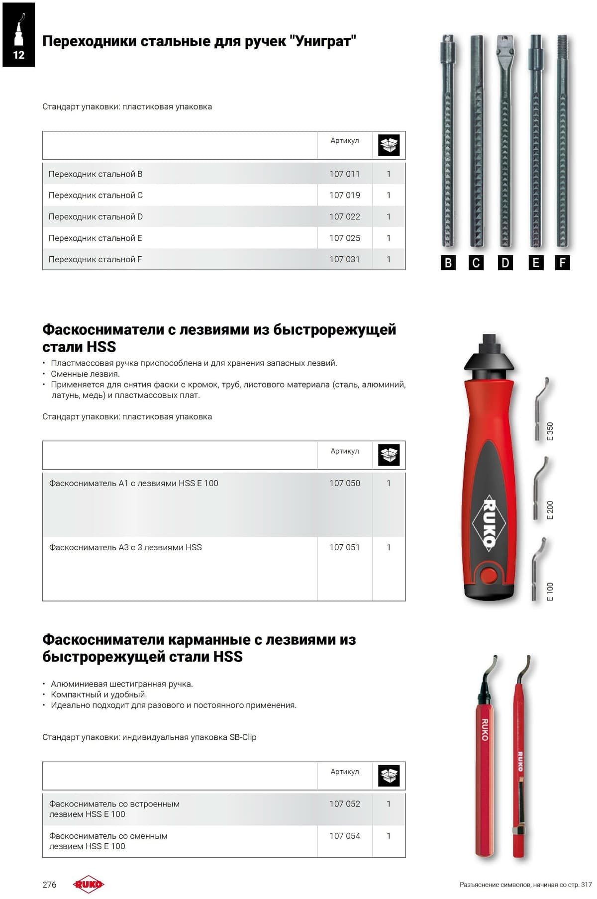 Держатель стальной RUKO Unigrat "D" 107022