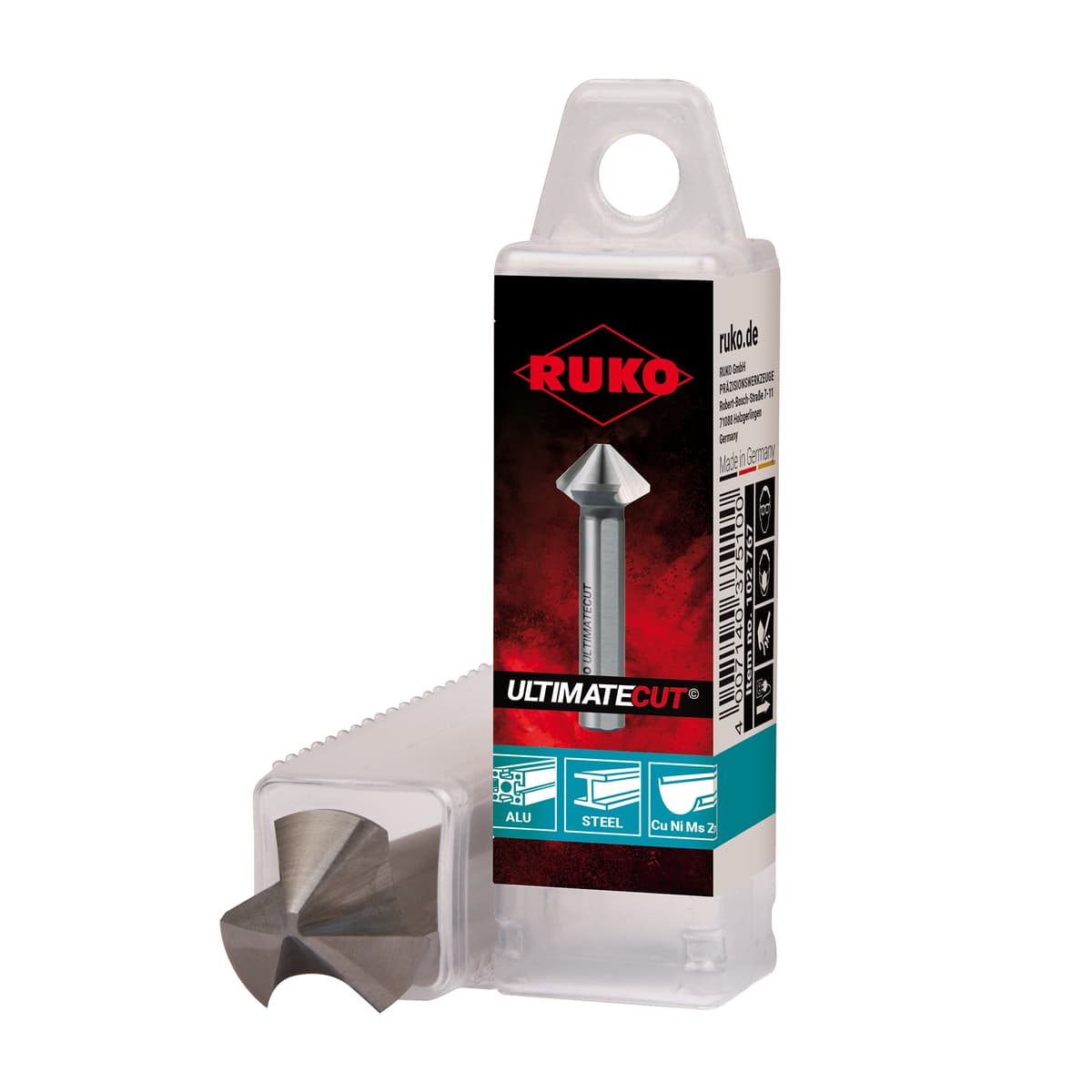 Зенковка RUKO UltimateCut ц/х 90° 15,0 мм HSSE-Co5 3z DIN335C L60 мм Ø10 мм 102778E
