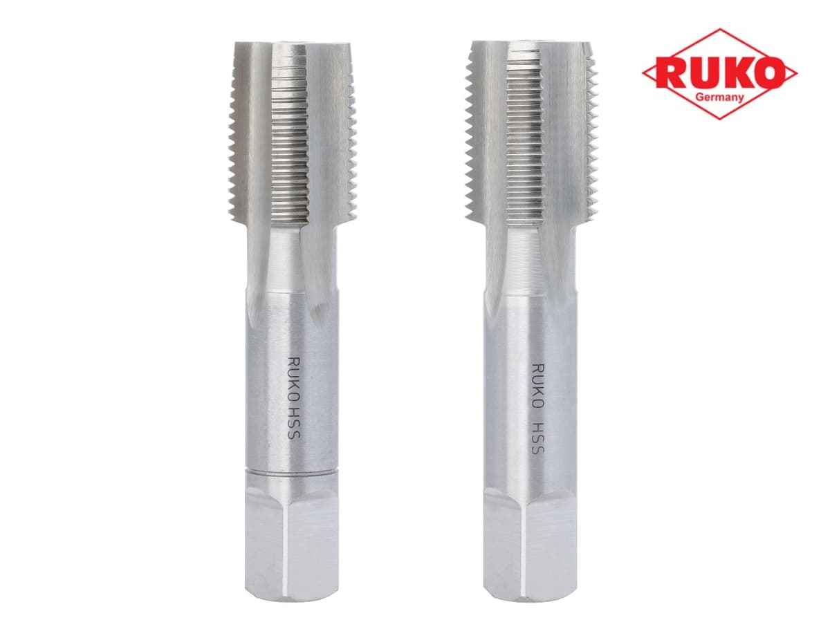 Набор метчиков RUKO HSS-G DIN5157 трубная резьба G 1,0"-11 2 шт 236010