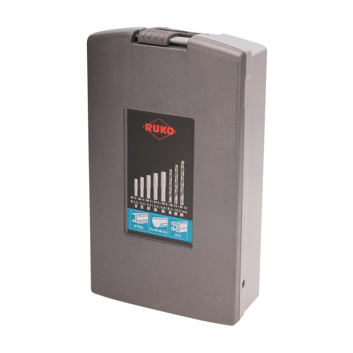 Набор комплектных метчиков RUKO 28 предметов M3-M12 HSS-G DIN352 245003RO
