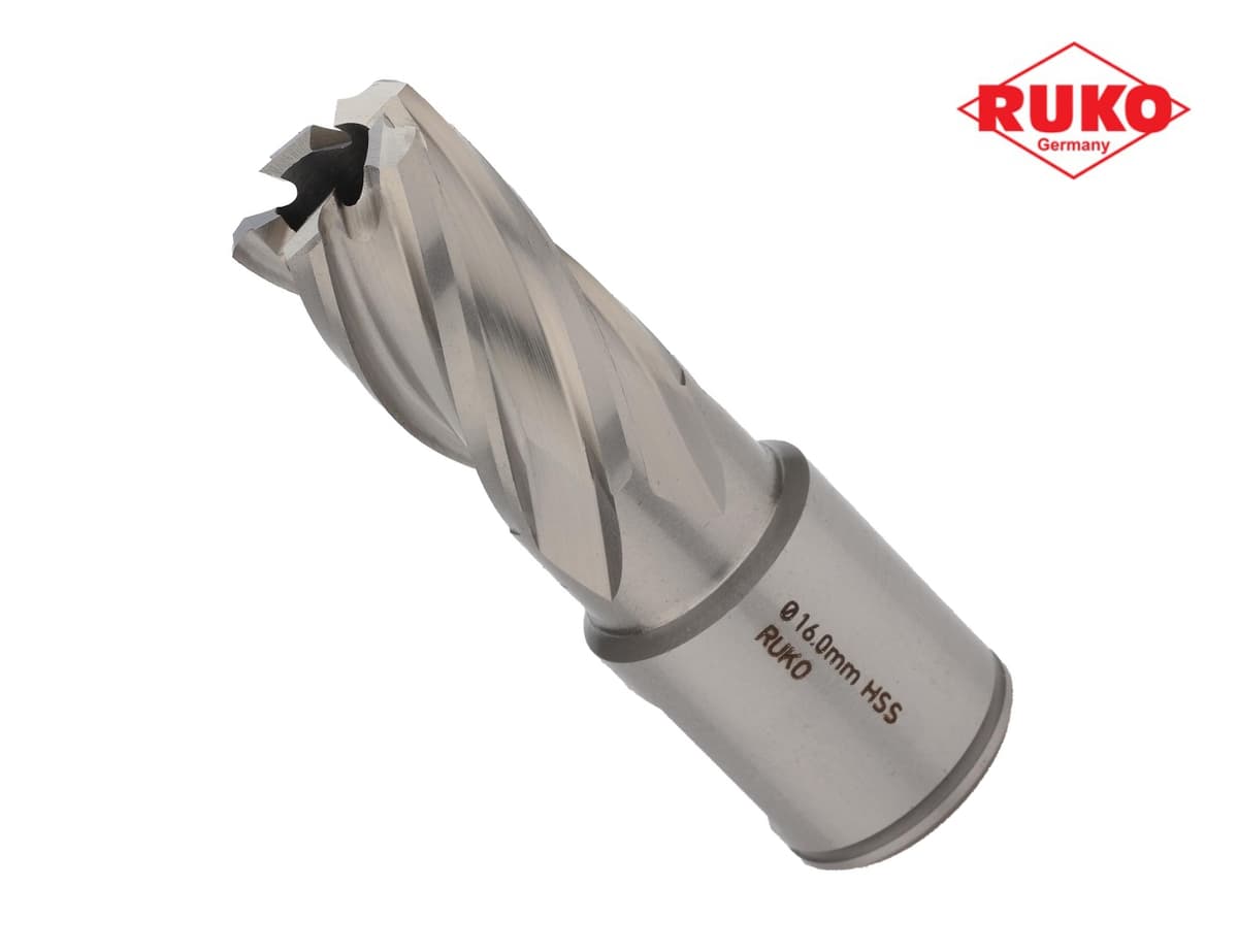 Сверло корончатое RUKO HSS-G 16х63/30 мм Weldon19 108216
