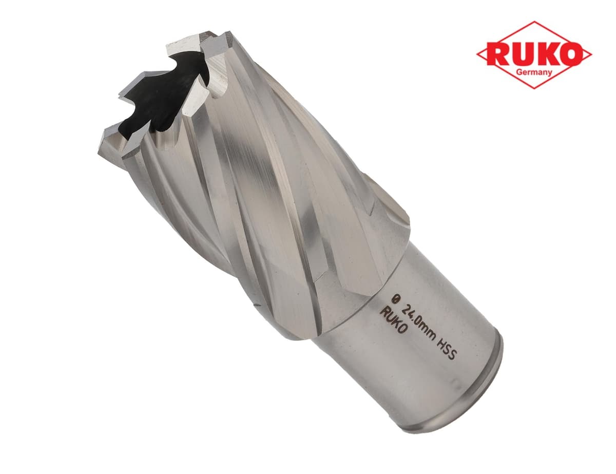 Сверло корончатое RUKO HSS-G 24х63/30 мм Weldon19 108224
