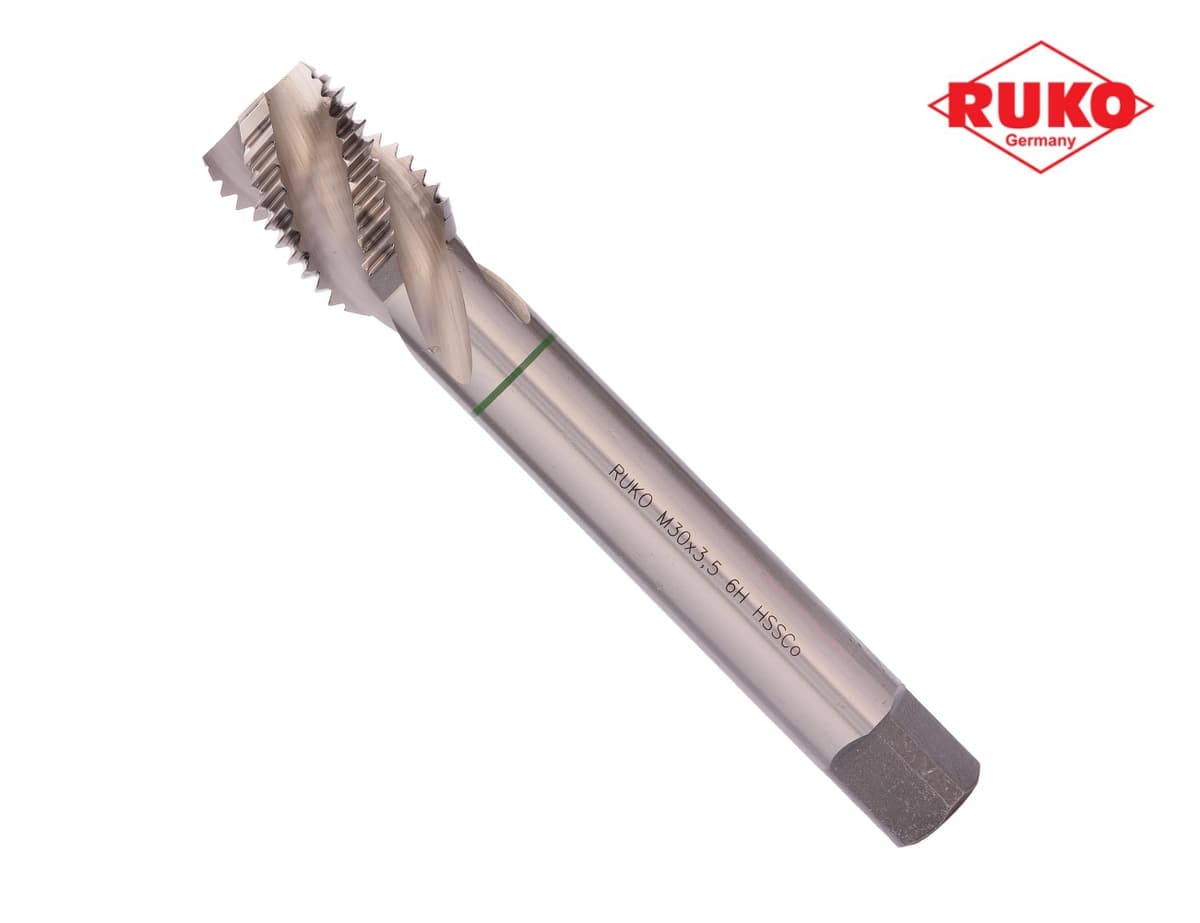 Метчик винтовой машинный RUKO HSSE DIN376 6h R35 метрическая резьба М30х3,5 мм 233300E